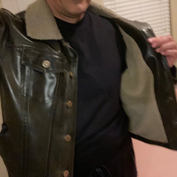 Brown Leather Jacket - Picture 3 of 4
